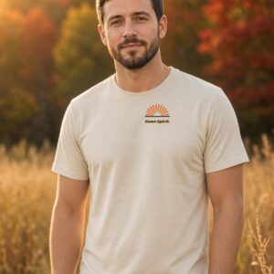 He Raised The Dead Co Raise the Dead (Retro) Tee in Natural, worn, front