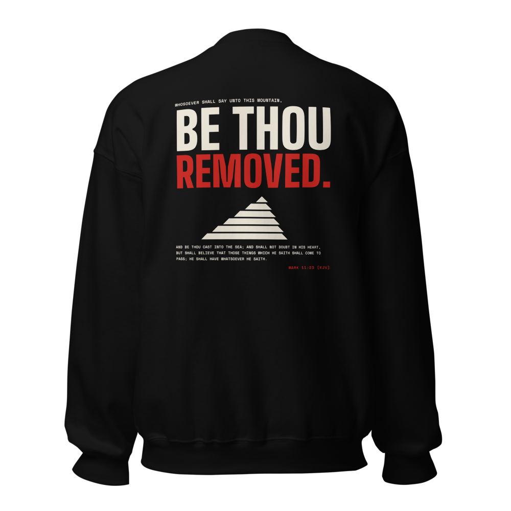 R04 be thou removed bone red on black lc back